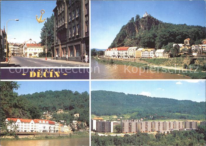 Decin Boehmen Schloss Ortsansichten