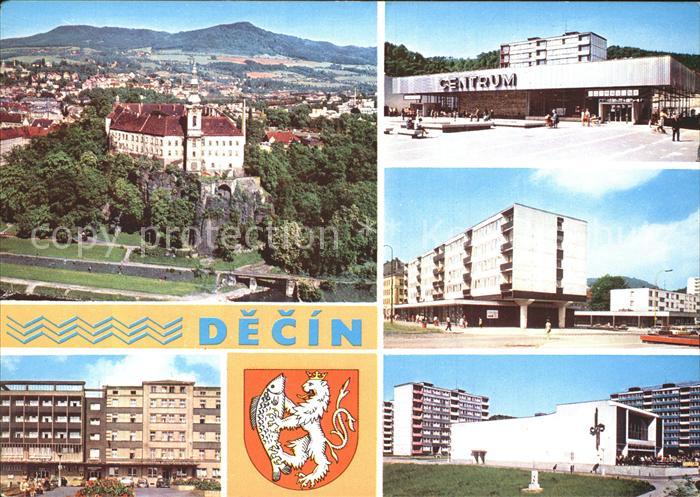 Decin Boehmen Schloss Ortsansichten