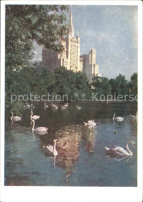 Moskau Moscou Blick Hochhaus Zoo