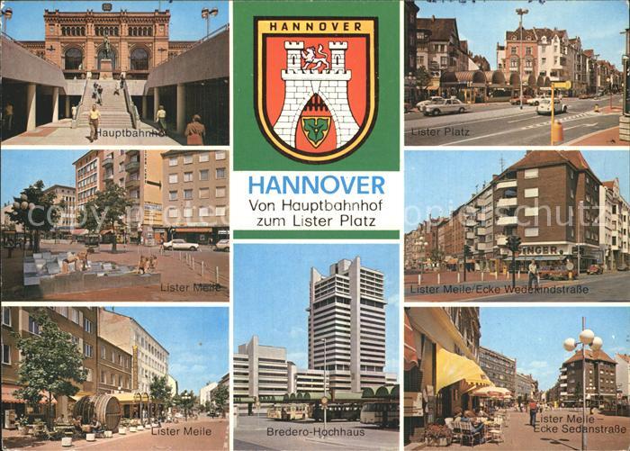 HANNOVER  CITY Hauptbahnhof Lister Platz Bredero Hochhaus Wedekindstrasse