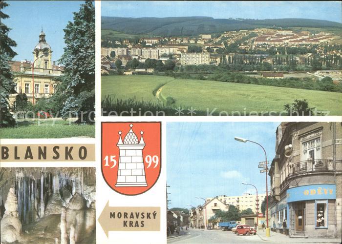 Blansko Tropfsteinhoehle Ortsansicht