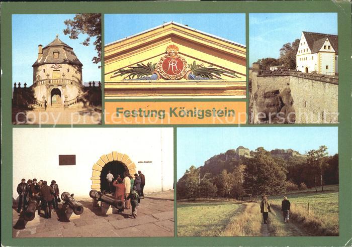 Koenigstein Saechsische Schweiz Friedrichsburg Altes Zeughaus Festung