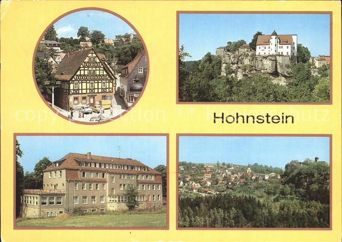 Hohnstein Saechsische Schweiz Markt Jugendherberge Ernst Thaelmann Teilansicht