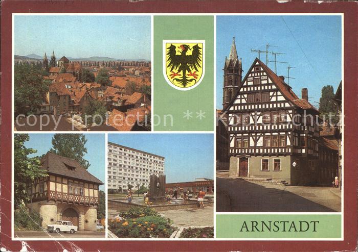 Arnstadt Ilm Blick vom Neutor Fischtor Ehemalige Papiermuehle