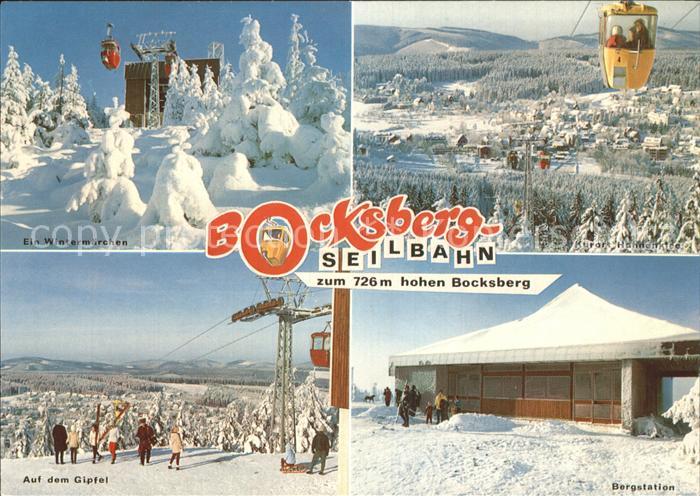 Hahnenklee-Bockswiese Harz Seilbahn Gipfel Bergstation Wintermaerchen
