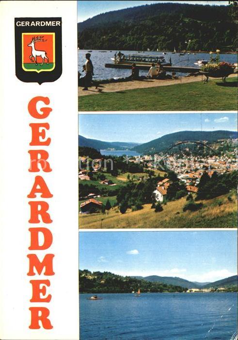 Gerardmer Vosges See Ortsansicht Schiffanlegestelle