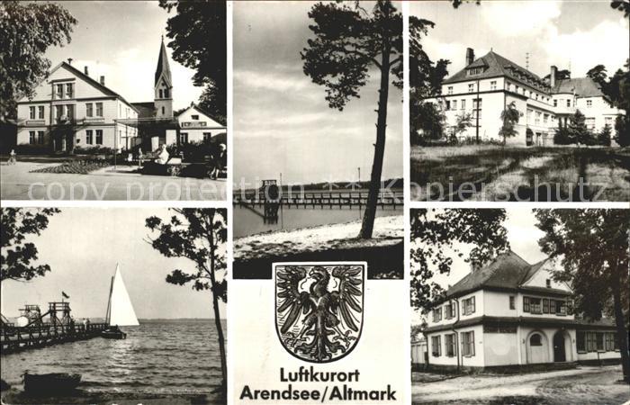 Arendsee Altmark Segelboot Seebruecke Gebaeude
