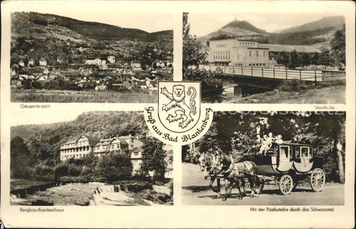 Bad Blankenburg Stadthalle Postkutsche Bergbau-Krankenhaus