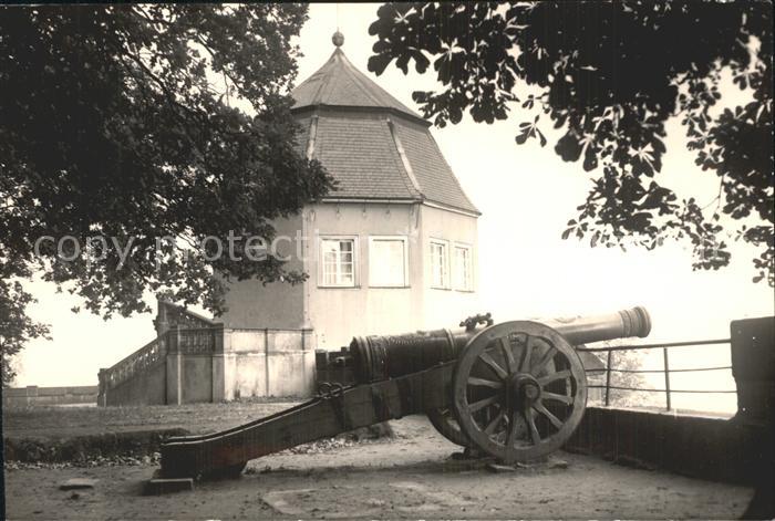 Koenigstein Saechsische Schweiz Festung Friedrichsburg Kanone