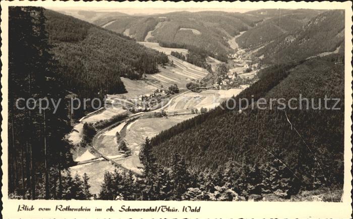 Schwarzatal Blick vom Rothenstein