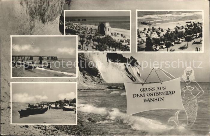 Bansin Ostseebad Strand Konzertbuehne Boot