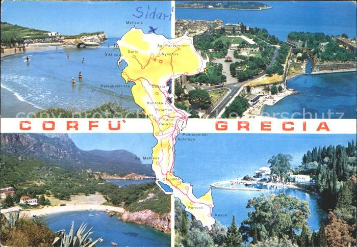 Korfu Corfu Ortsansichten