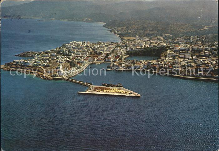 Kreta Crete Aghios Nikolaos Fliegeraufnahme