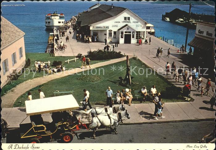 Mackinac Island Dockside Scene