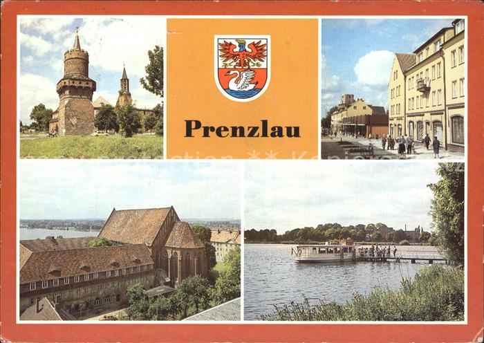 Prenzlau Mitteltorturm Heilig-Geist-Kapelle Strasse der Republik MS Uckerperle