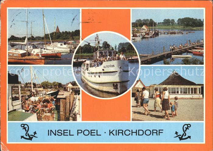 Kirchdorf Insel Poel Bootshafen Kirchsee Anlegestelle Weisse Flotte MS Altefaehr