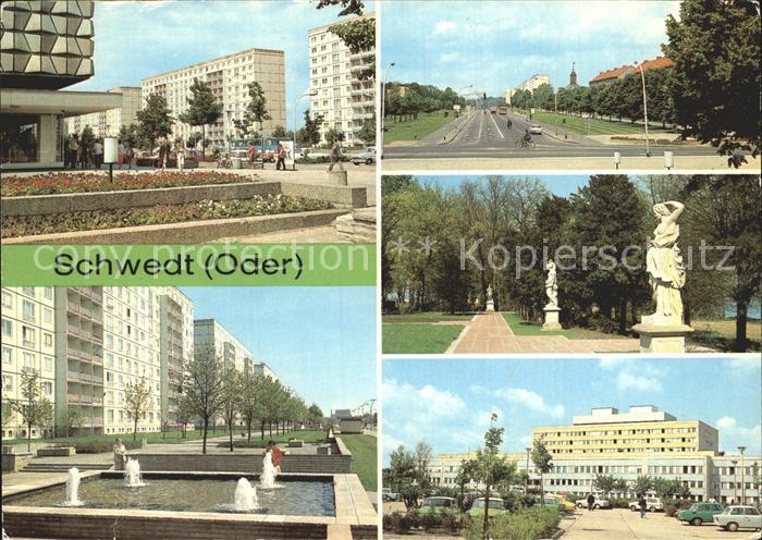 Schwedt Platz der Befreiung Leninallee Park Kulturhaus