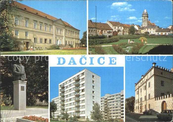 Dacice Datschitz Zamek Hvlickovo namesti Pomnik K. Gottwalda
