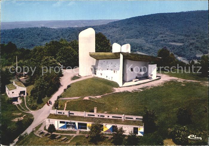 Ronchamp Haute Saone Fliegeraufnahme Chapelle Notre-Dame du Haut