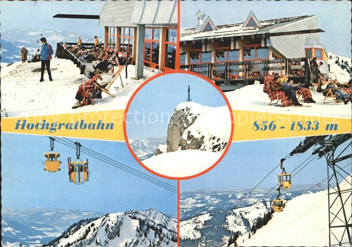 Oberstaufen Oberallgaeu Bayern Seilbahn Bergstation