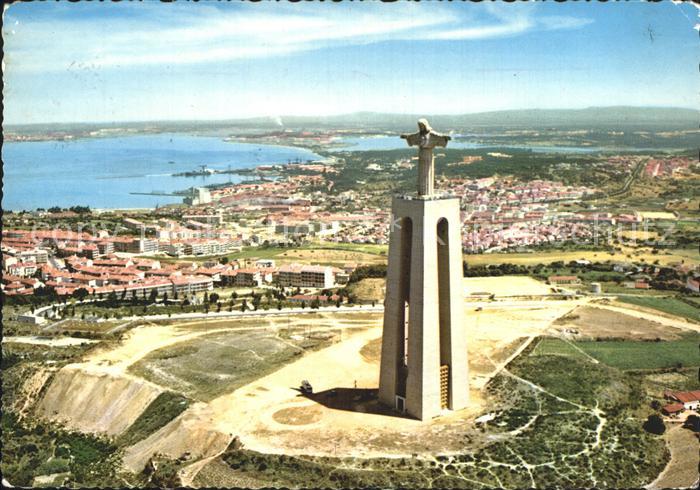 Almada Monument Christ King Fliegeraufnahme