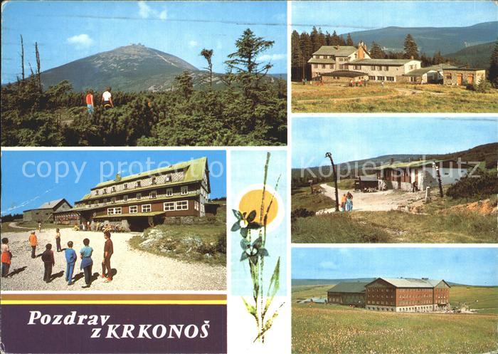 Krkonose Snezka od vychodu Lyzarska bouda