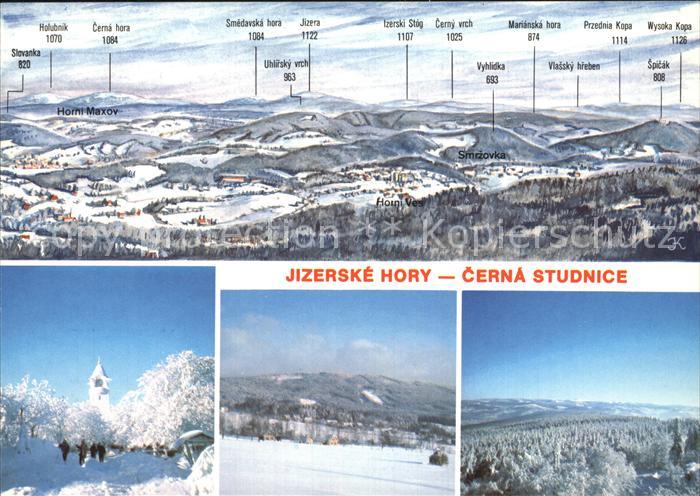 Jizerske hory Cerna Studnice Cerny vrch Wysloka Kopa