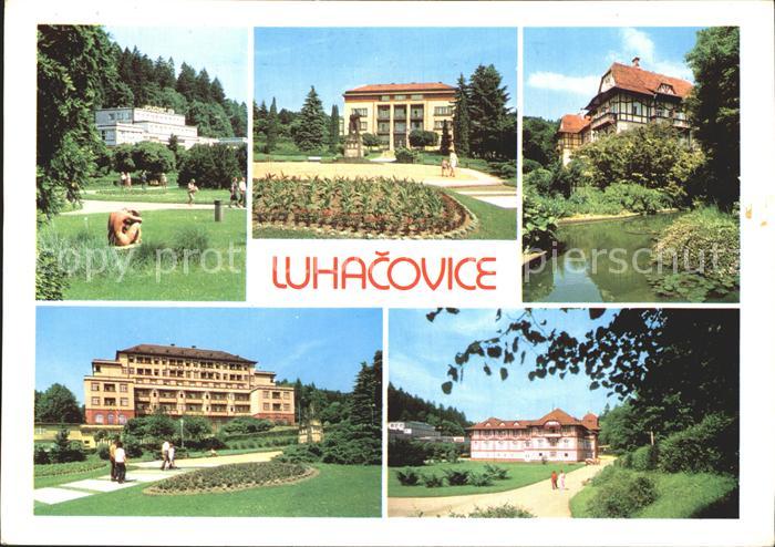 Luhacovice Mesto statni lazne lezici Luhacovicke vrchovine