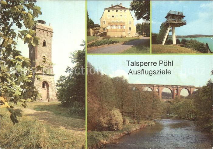 Poehl Vogtland Talsperre Rettungsturm Elstertalbruecke