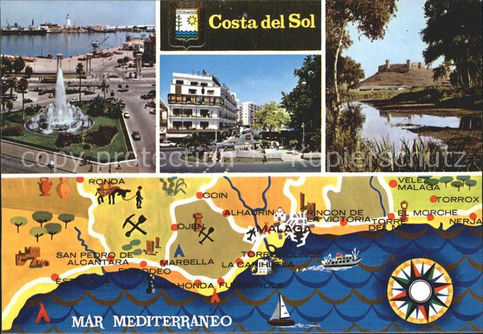 Costa Del Sol Landkarte