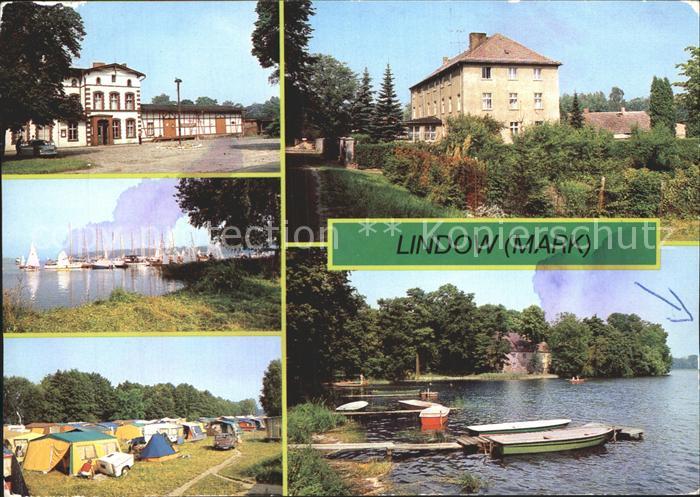 Lindow Mark Bahnhof Seglerhafen Campingplatz Kloster