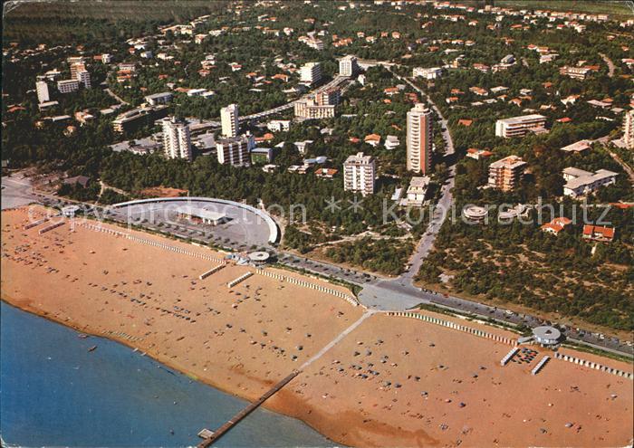 Lignano Pineta Strand Fliegeraufnahme