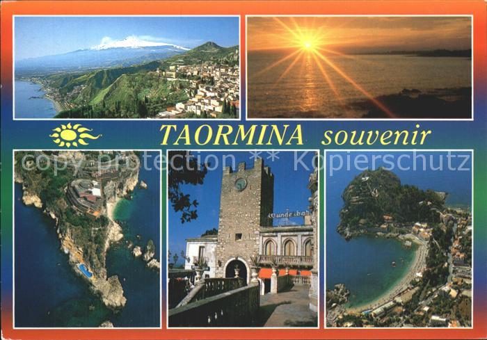 Taormina Sizilien Fliegeraufnahme