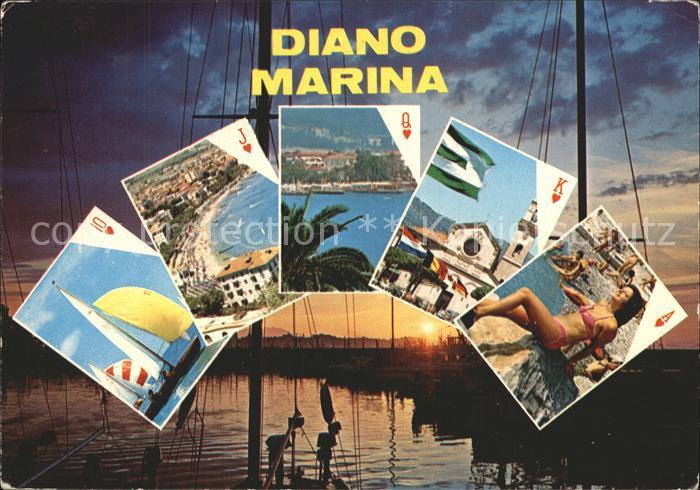 Diano Marina Segelboot Panorama Strand