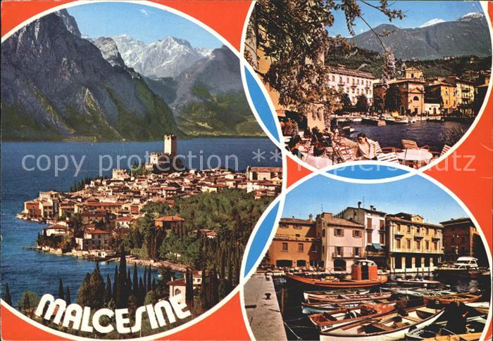 Malcesine Lago di Garda Panorama Hafen