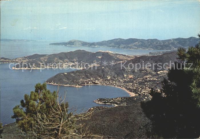 Procchio Portoferraio Toscana Der Golf vom Berg Perone gesehen