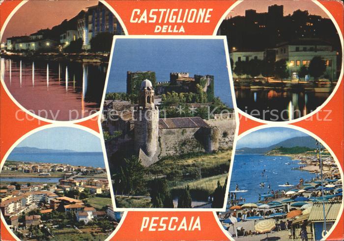 Castiglione della Pescaia Burg Strand Panorama