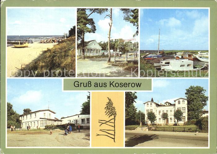 Koserow Ostseebad Usedom Strand Campingplatz Bootshafen