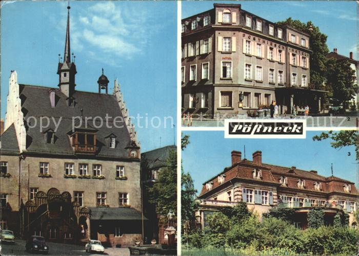 Poessneck Rathaus Erholungsheim Semmelweis Hotel Posthirsch