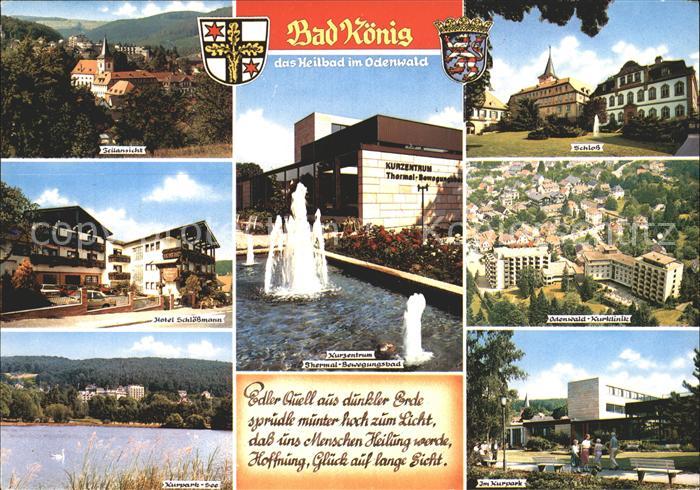 Bad Koenig Odenwald Schloss Odenwald Kurklinik Kurpark See Hotel Schlossmann