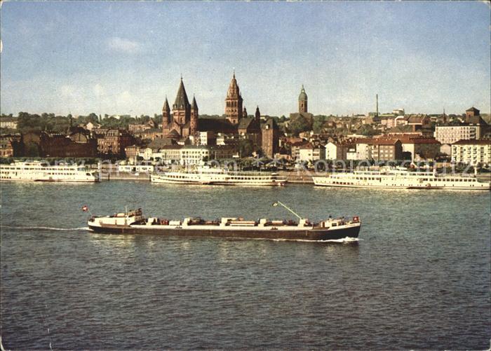 Mainz Rhein Vom Rhein aus gesehen