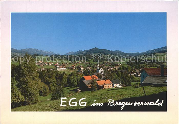 Egg Bregenzerwald Vorarlberg Ortsansicht Kirche