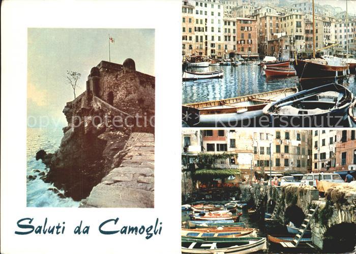 Camogli Bootsanlegestelle Burg Altstadt