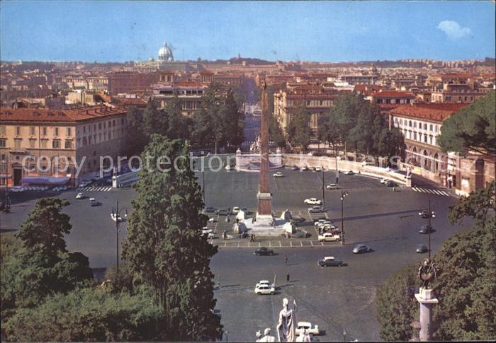 Roma Rom Piazza del Popolo Volksplatz