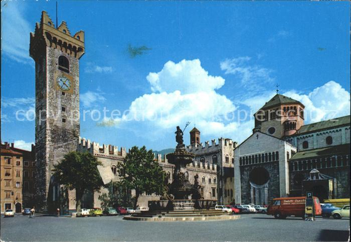 Trento Domplatz Piazza Duomo Neptunbrunnen