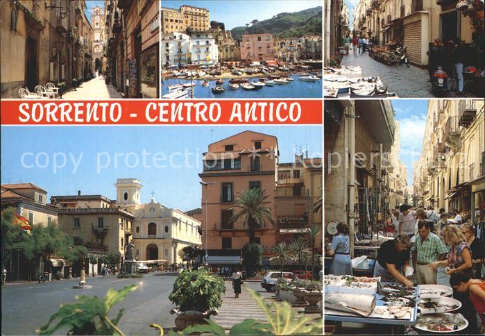 Sorrento Campania Altstadt Hafen Markt