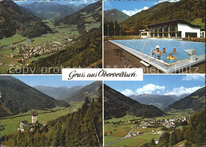 Obervellach Kaernten Moelltal Freibad Burg Falkenstein