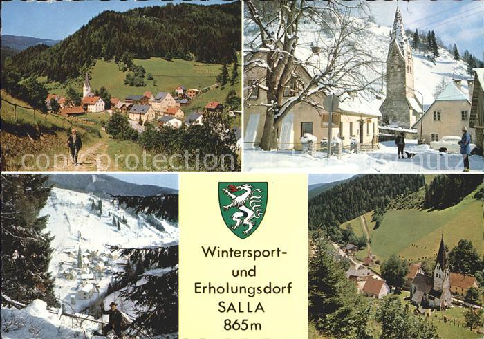 Salla Wintersport Erholungsdorf Kirche Winterlandschaft