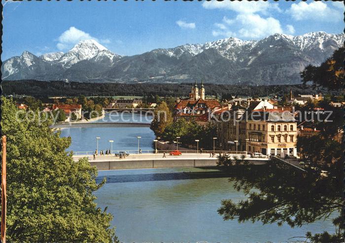 Villach Kaernten Draubruecke Mittagskogel