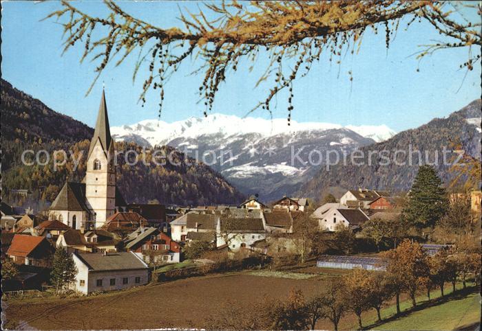 Obervellach Kaernten Tauernbahn Hohe Tauern Kirche